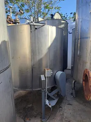 Tank, 600 Gallon, S/st, 60" x 49", CT/CB, Agit, Sngl Wall #S741261
