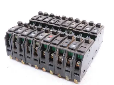 Square D QOB120 20A Circuit Breaker 1-Pole Bolt-On Old Style 120/240V  Lot of 20