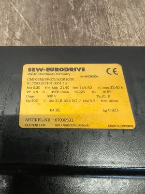 SEW-EURODRIVE CMP63M/BP/KY/AK0H/SB1 Servo Motors | ESS Industrial Equipment Sales (6)