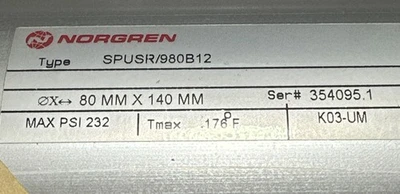 NEW Norgren SPUSR/980B12