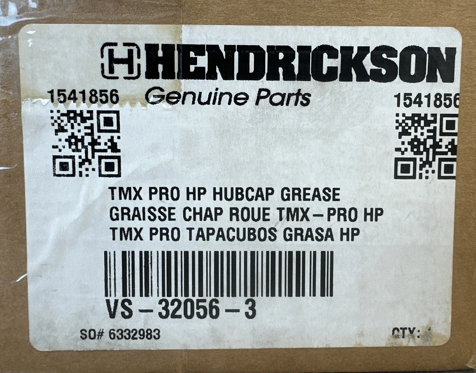 UFiP THREE DISC 3-Disc （別の紐に交換済） Hendrickson TMX PRO HP HubCap Grease VS-32056-3 || NEW OPEN BOX +
