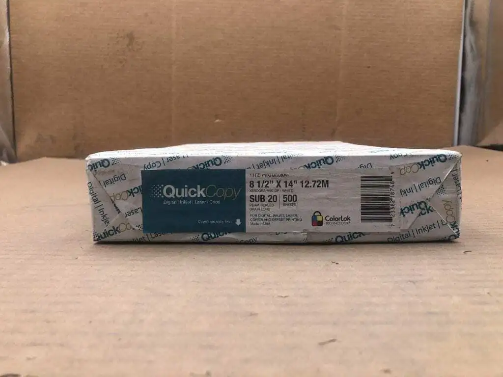 QuickCopy 8.5″ X 14″ Legal Multi-Purpose Paper ; White -500 Sheets NEW
