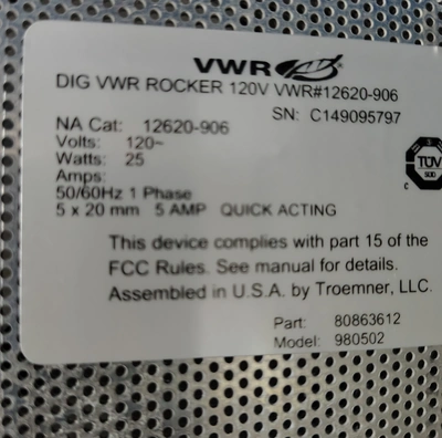 Used VWR _UNKNOWN_ Shakers California US | Biotech Equipment Sales #1464807