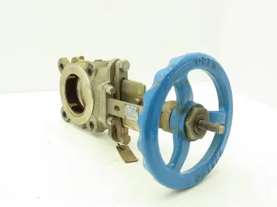Velan L10-0320C-13BL 3" Stainless Knife Gate Valve Lug Style *Bad Seal*