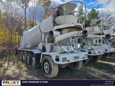 Used 2015 OSHKOSH S-2146 Concrete Mixer Trucks Michigan US | Proxy Equipment #1380174