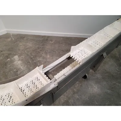 Used 6"w Stainless Steel Z Configuration Conveyor