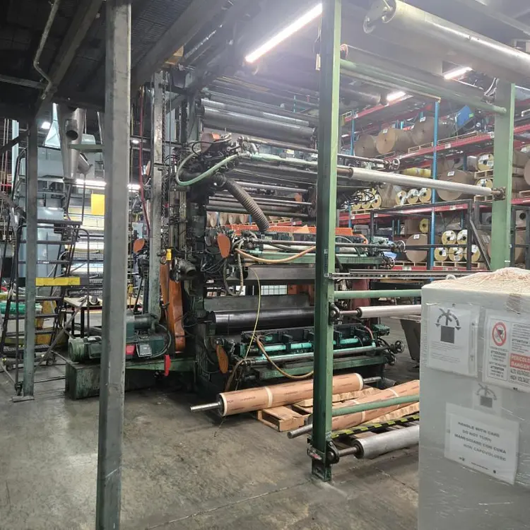 Used WOLVERINE 6 COLOR STACK PRESS Flexo Printing Presses Pennsylvania US | Global Equipment International, LLC #878160