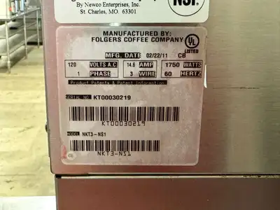 Used Newco Used Newco NKT3-NS1 Commercial Iced Tea Brewer Machine 120V Beverage Equipment (miscellaneous) Illinois US | Falcon Restaurant Supply #1375083