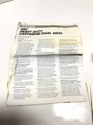 CHESTERTON 280 1.5″ DOUBLE CARTRIDGE STATIONARY SEAL ASSY SS 646258