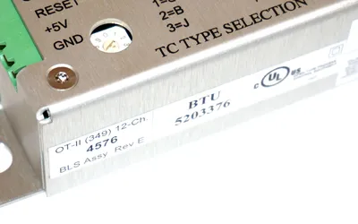 NEW BTU INTERNATIONAL 5203376 OVER TEMPERATURE UNIT I/A 12CH OT BLS349