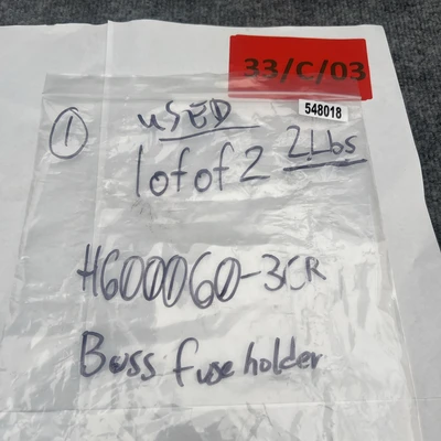Used Bussmann H60030-3CR Misc Industrial Equipment California US | Davliegogo LLC #1730872