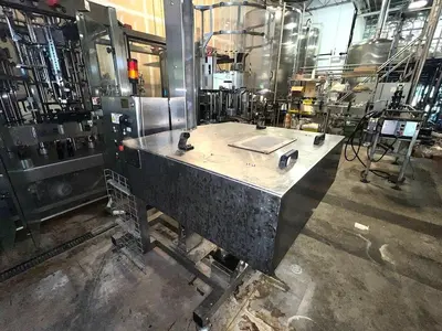 Complete KOSME Bottling Line Includes Depalletizer, Barifill Glass Filler & Flexa Labeler