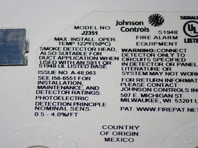 New | in-Stock JOHNSON CONTROLS J2351 Safety Products (Other) Ohio US | HGR 24 #1249410