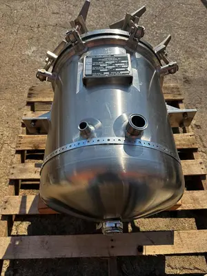 Tank, 15 Gallon, Stainless Steel, 50 PSI, Feldmeier, FV, #5991511