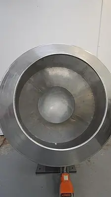 Coating Pan, 40" Diameter, Stainless Steel Seasoning Drum #C745462