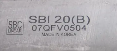 NEW SET OF SBC SBI-20B LINEAR RAILS 110924-00119A SBI 20CLSZZ2K1975B11 SBI20B