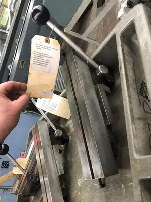 2124-440 Hardinge Lever Operated Double Tool Cross Slide, Model E