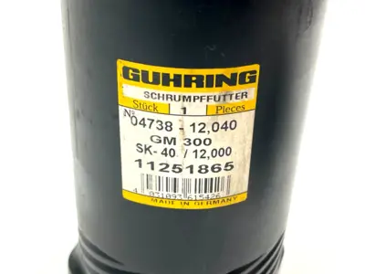 9047380120400 | Guhring  Shrink Fit Chuck SK40 12mm - New