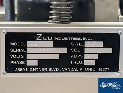 USED Zed Industries ZED Shuttle Sealer, Model EZB
