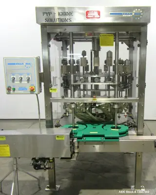 Used KAPSALL FA-R-18E Overflow Pressure Gravity Liquid Fillers Illinois US | Aaron Equipment #1303760