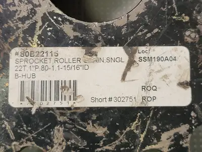 Roller Chain Sprocket No. 80B22115