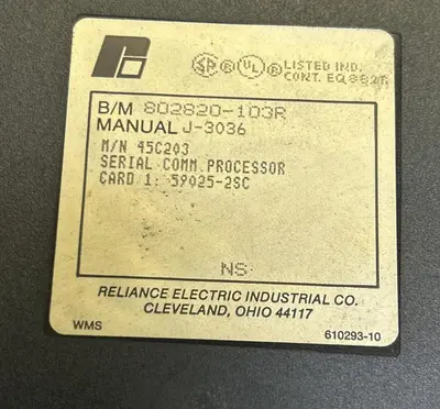 Used RELIANCE 45C203 Misc Electrical & Power Parts Ohio US | Surplus Asset Holdings #1242840