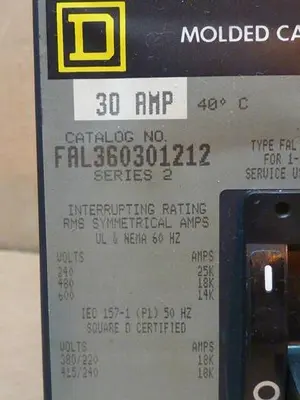 USED SQUARE D FAL360301212