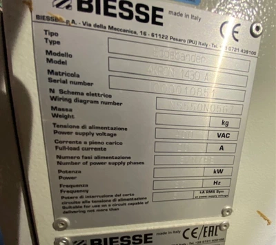 Biesse Akron 1430 A Edgebander