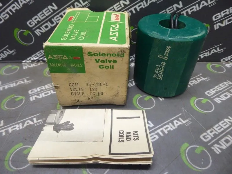 ASCO 35-206-1 Solenoid Valve Coil 120VDC New NIB