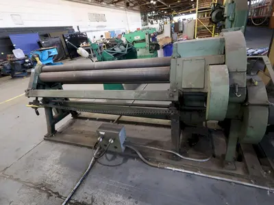 72" X 10 GAUGE BERTSCH MOTORIZED PLATE ROLL 5.5" ROLLS: YOBRO #24744