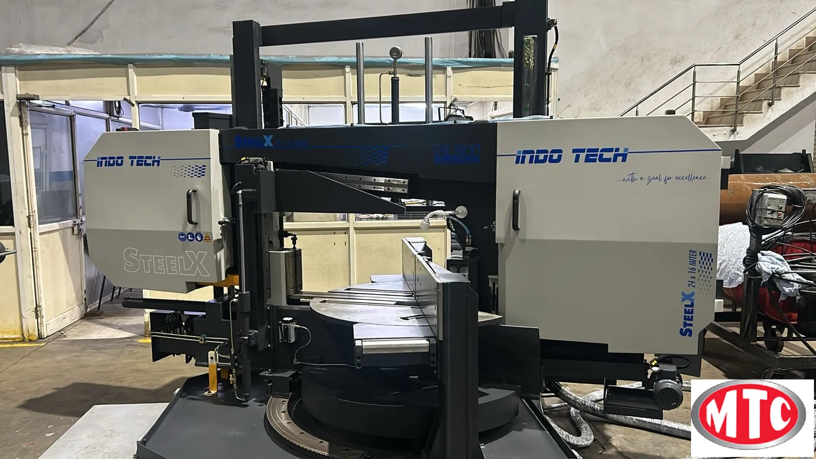 Indotech i 30"X19" SA, Horizontal, Dual Column, Mitering, Bandsaw like Amada, Behringer, Doall, HEM, Hyd-Mech, Kasto and Marvel