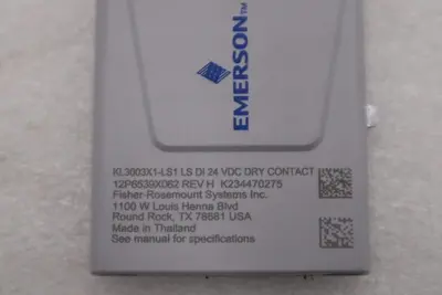 EMERSON DELTAV KL3003X1-LS1 LS DI 24 VDC DRY CONTACT 12P6539X062 STOCK K-166C