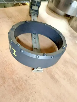 New | in-Stock AFTERMARKET 5" DUAL ROTARY SHOE - 7 DOMED BUTTONS ON FACE, 21 BUTTONS ON SHOULDER -THIN WALL Drilling Attachments Pennsylvania US | East West Machinery & Drilling #1418133