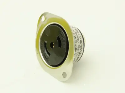 Hubbell HBL7487 Flange Mount Twist Lock Receptacle 15A 120/250VAC Lot of 6
