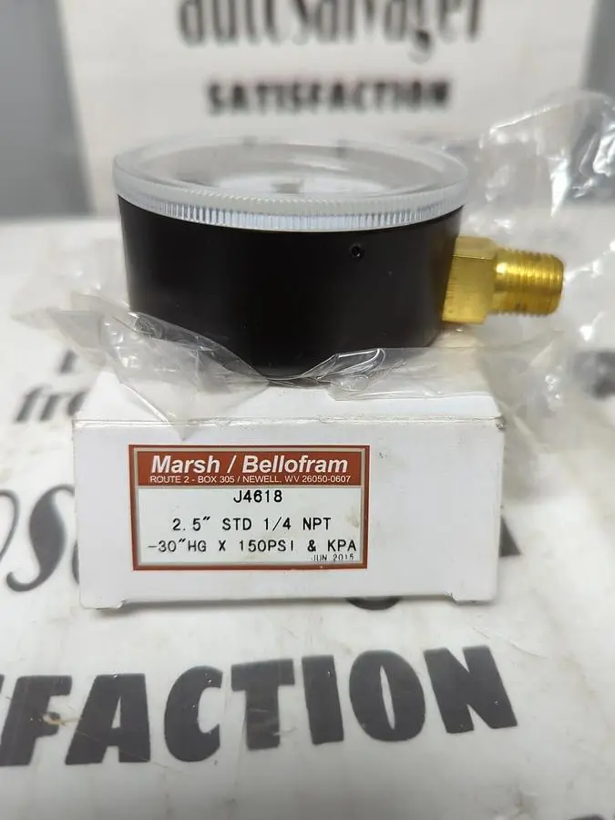 New | in-Stock MARSH J4618 Universal Pressure Meters | Surplus Asset Holdings #1217265