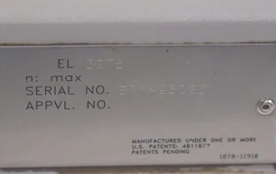 WEIGH-TRONIX EL-3275 SCALE DISPLAY CONTROLLER 3275