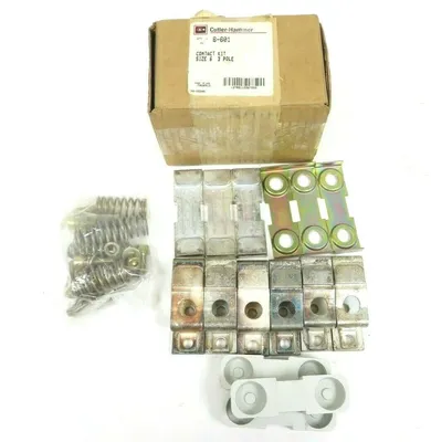 NEW CUTLER HAMMER 6-601 CONTACT KIT SIZE 6 3 POLE SET 6601