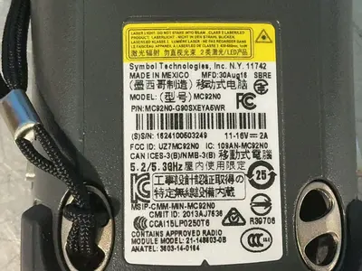 Used SYMBOL MC92N0G90SXEYA5WR Barcode Scanners Ohio US | HGR 24 #1301639