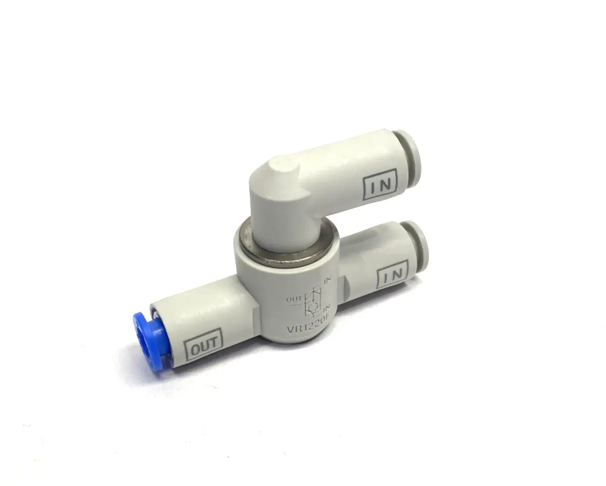 VR1220F-06 | SMC  Shuttle Valve w/ 6mm One-Touch Fitting - New – Open Box