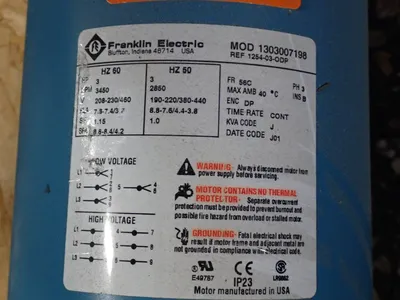 USED FRANKLIN ELECTRIC 1303007198
