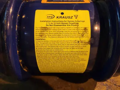 4" EPDM Coupling 4.25"-5.63"