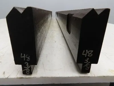 Press Brake Die Punch Set 48-1/4" Long 90° V 1-5/32" W 2-3/4" H 15/32x1/4" V