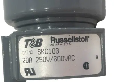 NEW T&B RUSSELLSTOLL SKC10G FEMALE CONNECTOR 20A 250V 600VAC