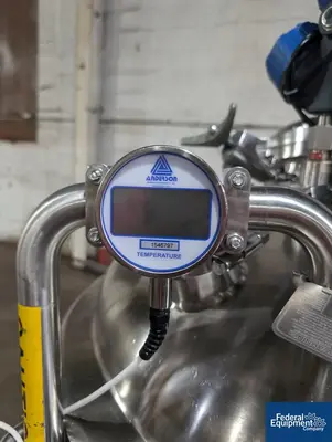 USED Precision 500 Liter Precision Stainless 316L Stainless Steel Jacketed Mixing Tank