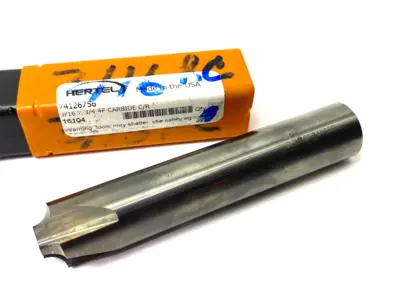 USED HERTEL CORNER ROUNDING END MILL 3/4" DIA, 4 FLUTE, SOLID CARBIDE