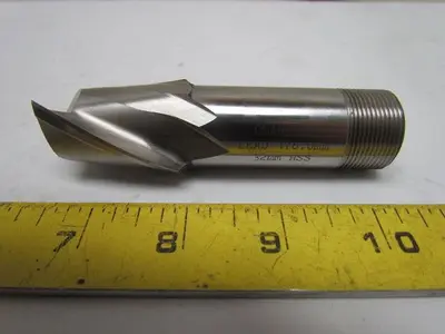 Clarkson 32mm SS Slot Drill 2-Flute M25x1.25 Screw Shank HSS 4" OAL 178mm Lead