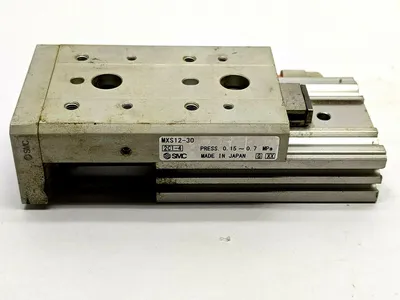 MXS12-30 | SMC  Guided Cylinder Dual Rod Slide Table 12mm Bore 30mm Stroke - Used