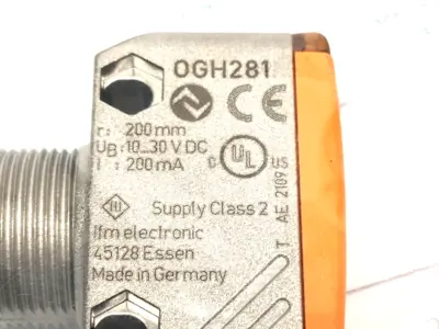 New | in-Stock ifm Diffuse Reflection Sensor, Background Supp. Photoelectric Sensors Michigan US | Maverick Industrial Sales #1410660