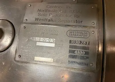 USED GEA WESTFALIA TYPE MSA40-06-076