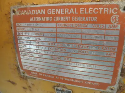 USED GENERAL ELECTRIC 700 KW